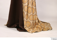  Photos Medieval Civilian in dress 3 brown dress lower body medieval clothing 0014.jpg